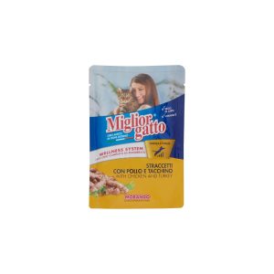 Morando Miglior Gatto Straccetti con Pollo e Tacchino gr.100