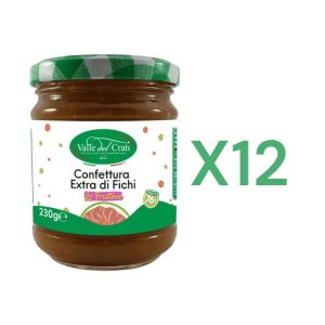 BOX 12x Valle del Crati Confettura Extra di Fichi gr.230