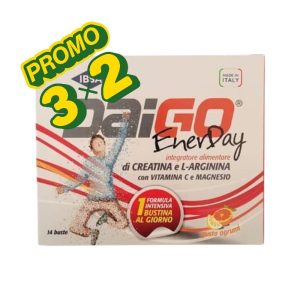 Promo 3x2 DAIGO EnerDay Integratore Alimentare di Creatinina e L-Arginina Gusto Agrumi 14 Buste