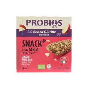 Probios Snack di Riso alla Mela Biologico Senza Glutine gr.129