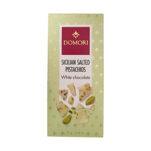 Domori Tavoletta Antologia Cioccolato Bianco e Pistacchi Siciliani Salati gr.75