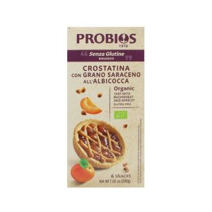 Probios Crostatina con Grano Saraceno e Albicocca Biologica Senza Lattosio gr.200