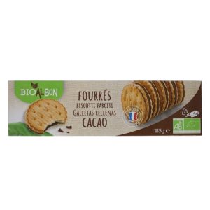 Bio al Bon Biscotti Farciti al Cacao Biologici gr.150