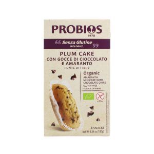 Probios Plumcake con Amaranto e Gocce di Cioccolato Biologico Senza Glutine gr.180