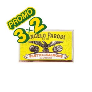 Promo 3x2 Angelo Parodi Filetto di Salmone al Naturale gr.120