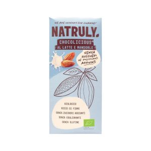 Natruly Chocolicious al Latte e Mandorle Biologica gr.85