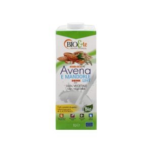 Bio&Te Bevanda di Avena e Mandorle Biologica lt.1