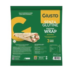 Giusto Piadina Wrap all'Avena Senza Glutine x3 gr.160