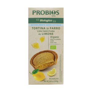 Probios Tortina di Farro con Farcitura al Limone Biologico gr.240