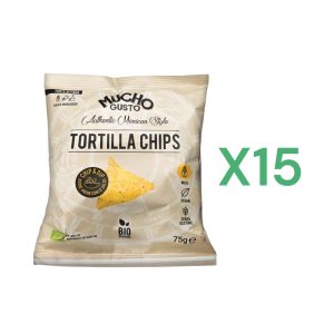 BOX 15x Mucho Gusto Tortilla Chips Biologica gr.75