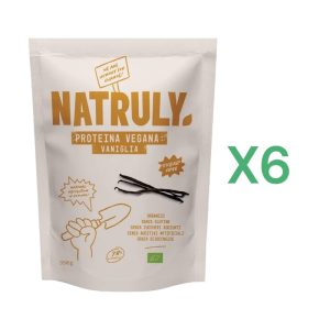 BOX 6x Natruly Proteina Vegana Vaniglia gr.350