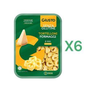 BOX 6x Giusto Tortelloni ai Formaggi Senza Glutine gr.250