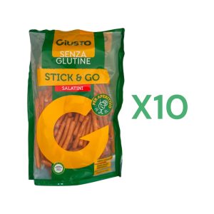 BOX 10x Giusto Stick & Go Salatini Senza Glutine gr.100