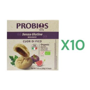 BOX 10x Probios Cuor di Fico Biologico Senza Glutine gr.200