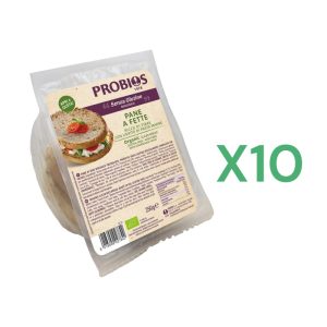 BOX 10x Probios Pane a Fette Biologico Senza Glutine gr.250