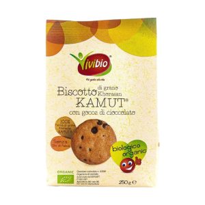 Vivibio Biscotto di Grano Khorasan KAMUT con Gocce di Cioccolato Biologico gr.250