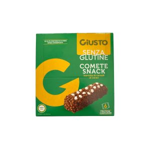 Giusto Comete Snack Barretta di Cereali al Cacao Senza Glutine 6x20gr.
