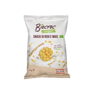 Fior di Loto Biocroc Snack di Riso e Mais Biologico Senza Glutine gr.50
