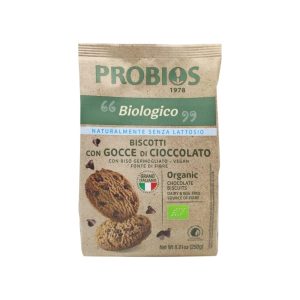 Probios Biscotti Vegan Con Gocce di Cioccolato Biologico gr.250
