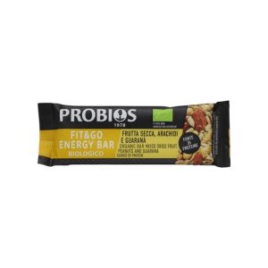 Probios Fit&Go Barretta Frutta Secca Arachidi e Guaranà Biologico gr.30