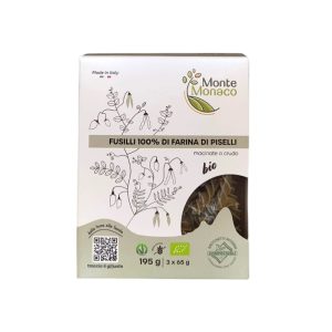 Monte Monaco Fusilli di Piselli Verdi Biologici Senza Glutine gr.195