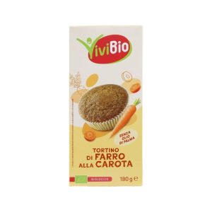 Vivibio Tortino di Farro alla Carote Biologico gr.180