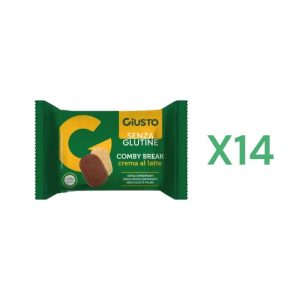 BOX 14x Giusto Comby Break Crema al Latte gr.26