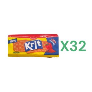 BOX 32x Cuetara Krit Crackers Paprika Piccante gr.100