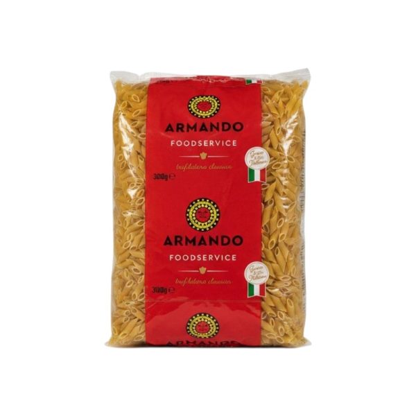 Pasta Armando Foodservice Mezze Penne Rigate Trafilatura Classica Grano 100% Italiano kg.3