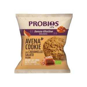 Probios Avena Cookie con Caramello Salato Biologico Senza Glutine gr.40