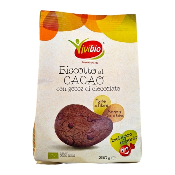 WhatsApp-Image-2024-05-28-at-18.01.20-1.jpeg Vivibio Biscotti al Cacao con Gocce di Cioccolato Biologici gr.250 - immagine 1