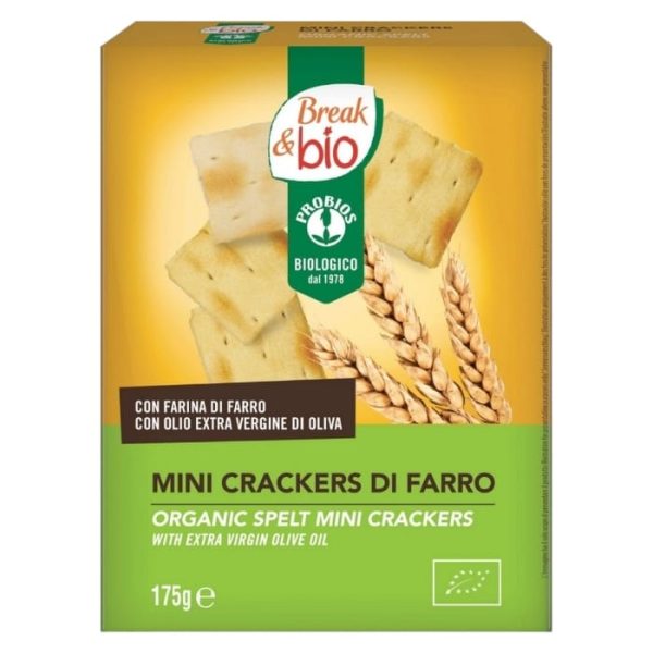Probios Break&Bio Mini Crackers di Farro Biologici gr.175