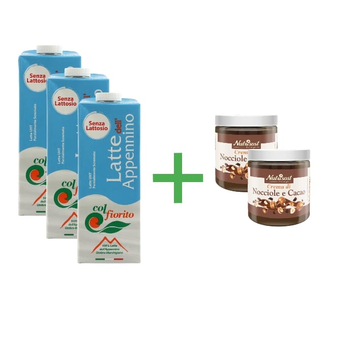 WhatsApp-Image-2025-01-04-at-11.53.54.jpeg Combo 3x Colfiorito Latte dell'Appennino UHT P.S. Senza Lattosio lt.1 + 2x Nutrisost Crema di Nocciole e Cacao gr.200 - immagine 1