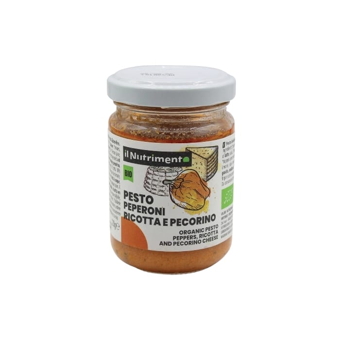 WhatsApp-Image-2025-01-07-at-12.13.31-1.jpeg Il Nutrimento Pesto Peperoni Ricotta e Pecorino Biologico gr.120 - immagine 1