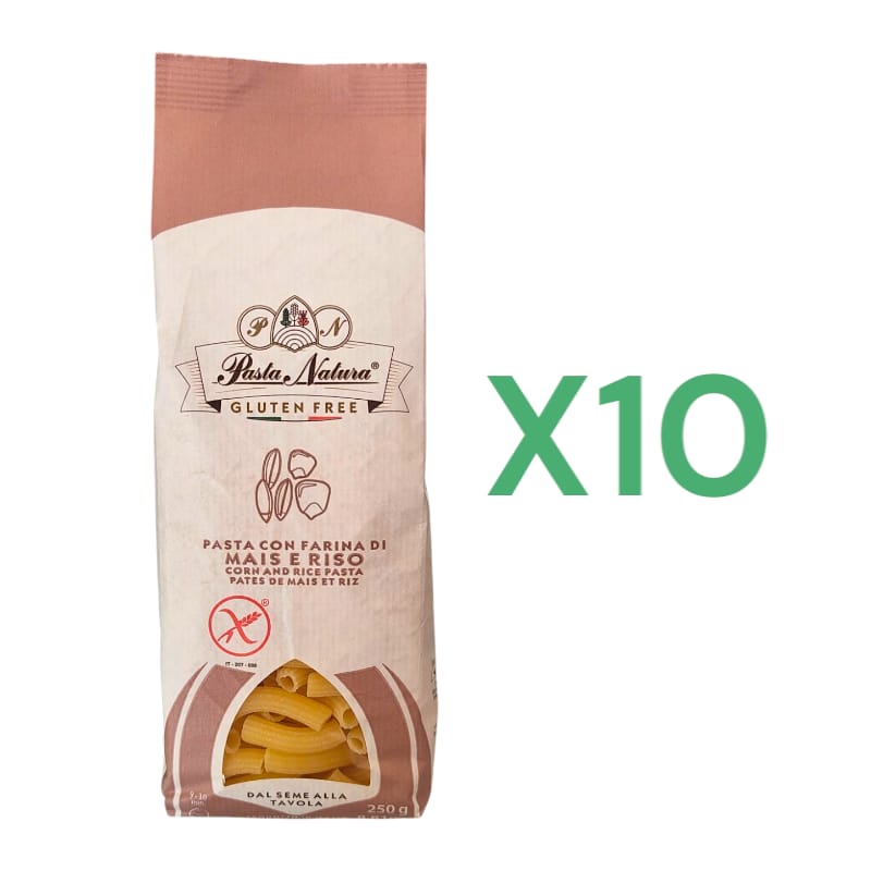 WhatsApp-Image-2025-05-30-at-16.24.03.jpeg BOX 10x Pasta Natura Maccheroni con Farina di Mais e Riso Senza Glutine gr.250 - immagine 1