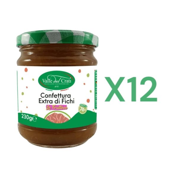 BOX 12x Valle del Crati Confettura Extra di Fichi gr.230