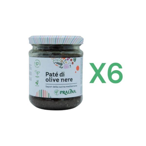 BOX 6x Pralina Patè di Olive Nere gr.180