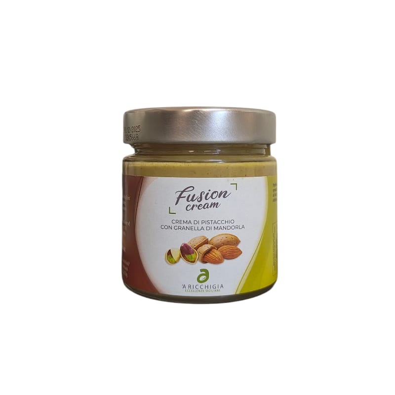 WhatsApp-Image-2025-09-22-at-16.14.54.jpeg 'A Ricchigia Crema di Pistacchio con Granella di Mandorla gr.190 - immagine 1