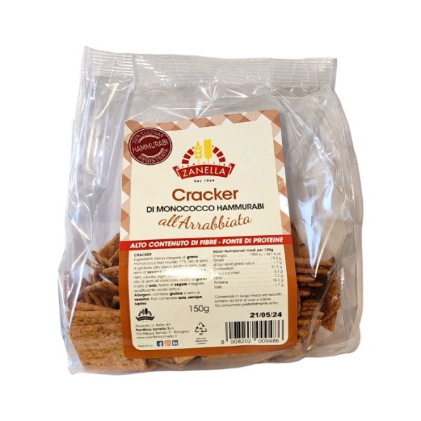 Zanella Cracker di Monococco Hammurabi all'Arrabbiata gr.150