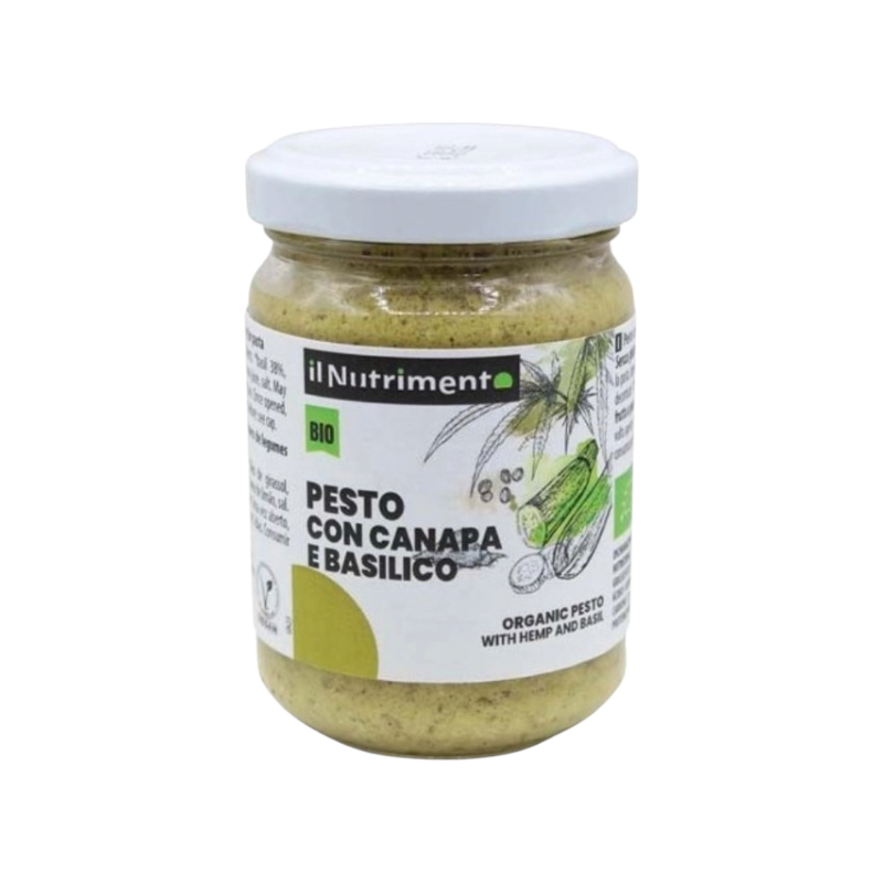 Il Nutrimento Pesto con Canapa al Basilico Biologico Senza Glutine gr.130 (2) Il Nutrimento Pesto con Canapa al Basilico Biologico Senza Glutine gr.130 - immagine 1