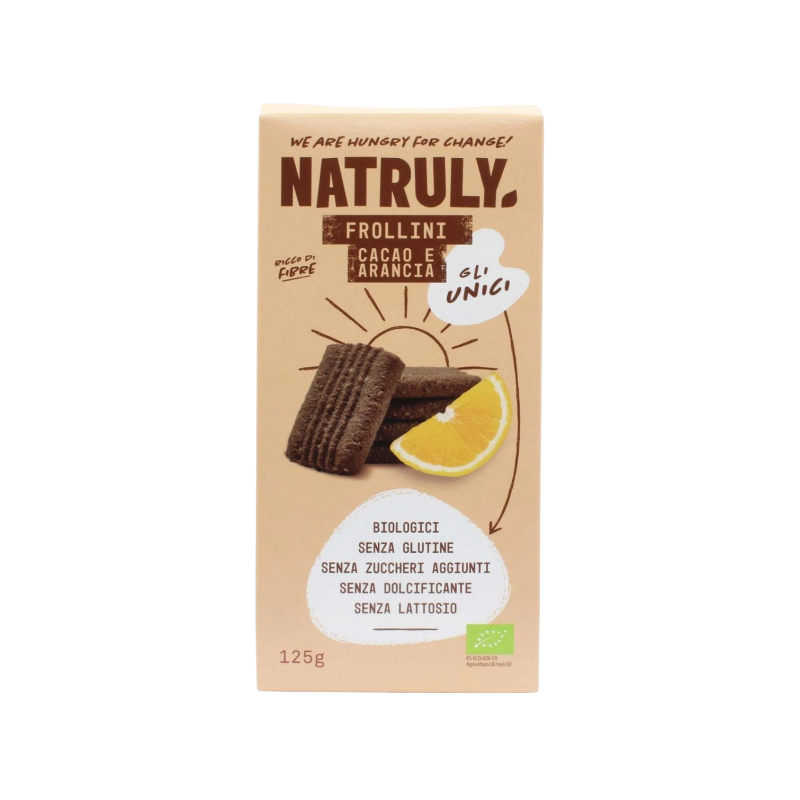 Natruly Biscotti Cacao e Arancia Biologici gr.125 (3) Natruly Biscotti Cacao e Arancia Biologici gr.125 - immagine 1