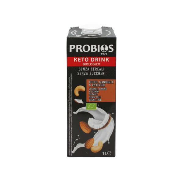 Probios Keto Drink con Cocco Mandorle e Anacardi Senza Glutine Biologico lt.1