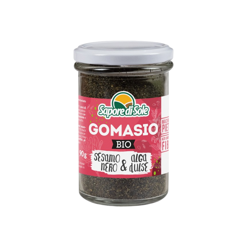 Sapore di Sole Gomasio Nero con Alga Dulse Biologico gr.90 Sapore di Sole Gomasio Nero con Alga Dulse Biologico gr.90 - immagine 1